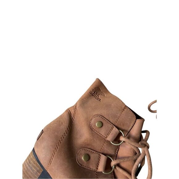 Sorel Addington Lace Up Bootie Womens Size 8.5 Elk Brown Leather Waterproof - Picture 8 of 11